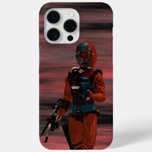 ARES CYBORGRED SUNSET Science FictionSci_Fi iPhone 15 Pro Max Case