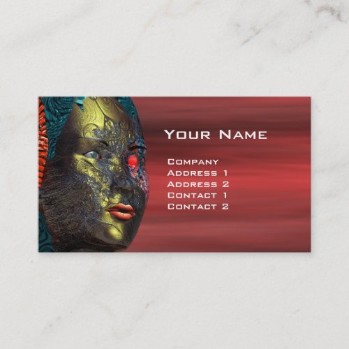 ARES CYBORG Science fictionRed Yellow Business Card