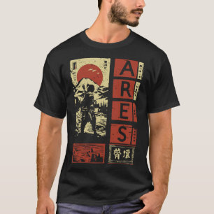 Ares Greek God – Japanese Samurai Style T-Shirt