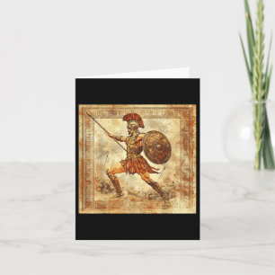 Ares Greek Warrior God Ancient Greece Mythology Card