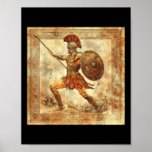 Ares Greek Warrior God Ancient Greece Mythology Poster