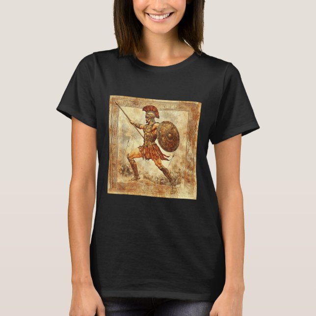 Ares Greek Warrior God Ancient Greece Mythology  T-Shirt (Front)