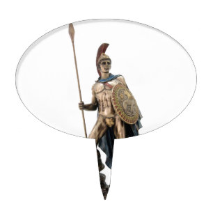 ARES GREEK WARRIOR GOD STATUE CAKE TOPPER