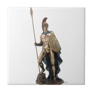ARES GREEK WARRIOR GOD STATUE TILE