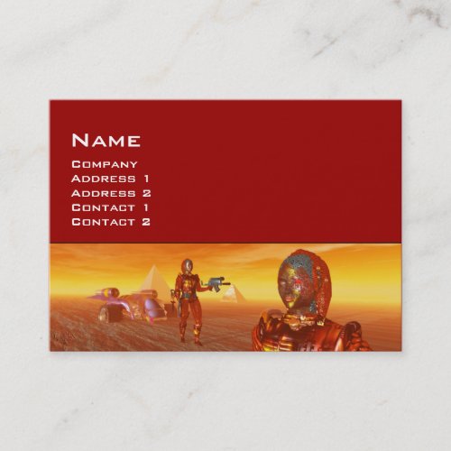 ARES IN THE DESERT OF HYPERION BUSINESS CARD