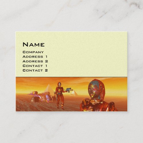 ARES IN THE DESERT OF HYPERION BUSINESS CARD