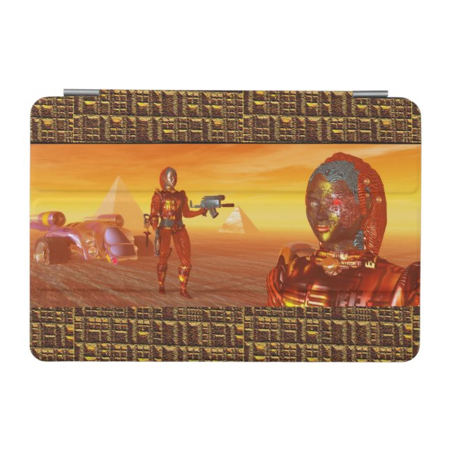 ARES IN THE DESERT OF HYPERION Science Fiction iPad Mini Cover (Horizontal)
