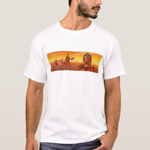 ARES IN THE DESERT OF HYPERION T_Shirt