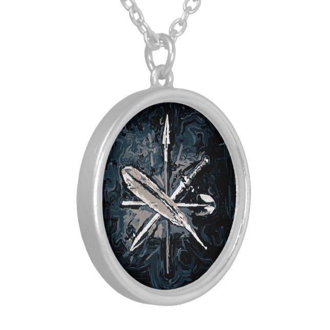 ARF/ՀՅԴ  SILVER PLATED NECKLACE (Front Left)