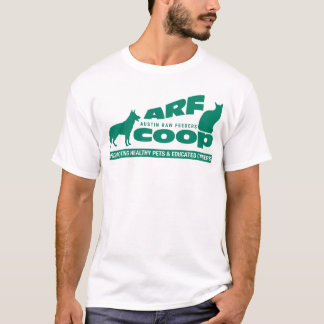 ARF Co-op: green on white T-Shirt