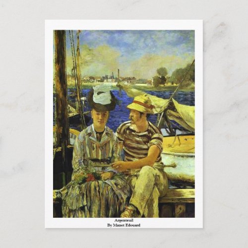 Argenteuil By Manet Edouard Postcard