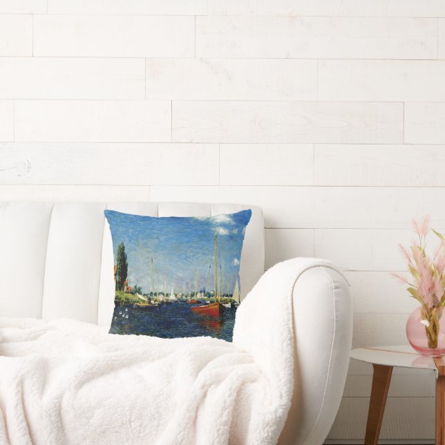 Argenteuil, famous painting, throw pillow (Couch)