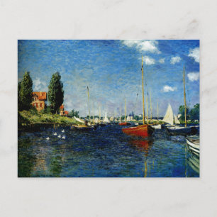 Argenteuil, fine art painting by Claude Monet Postcard