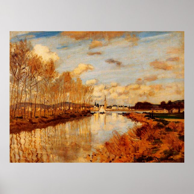 Argenteuil, Seen from the Small Arm of the Seine Poster (Front)