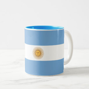 Argentian Flag Two-Tone Coffee Mug