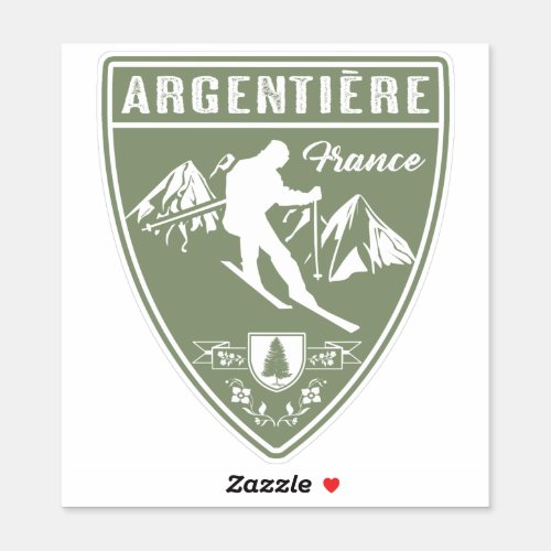Argentiere France Sticker