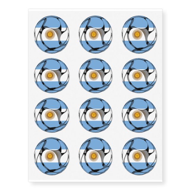 Argentina #1 temporary tattoos (Front)