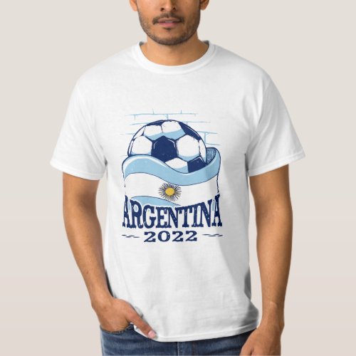 ARGENTINA 2022 ARGENTINA FLAG SOCCER T_Shirt