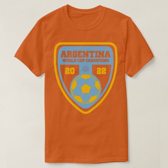 Argentina 2022 World Cup Champions T-Shirt (Design Front)