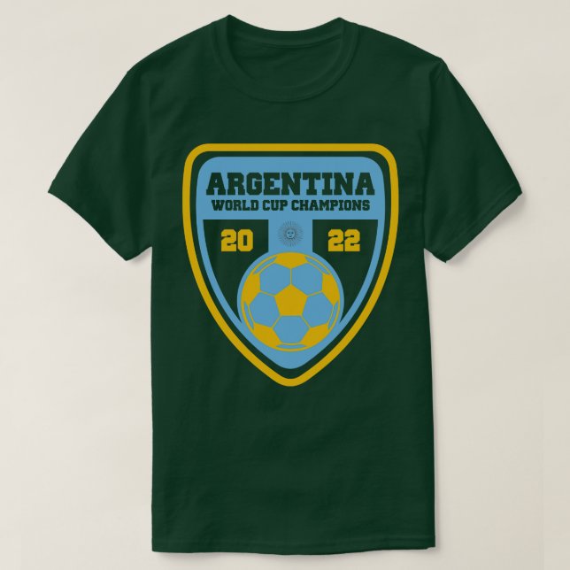 Argentina 2022 World Cup Champions T-Shirt (Design Front)