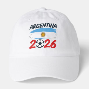 Argentina 2026 Soccer Fan Design Flag Colors Hat