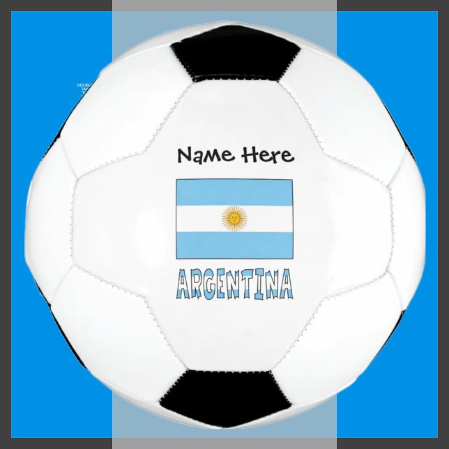 Argentina and Argentine Flag Personalized  Soccer Ball (Creator Uploaded)