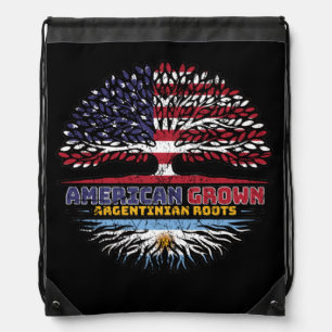 Argentina Argentine Argentinian US USA America Drawstring Bag