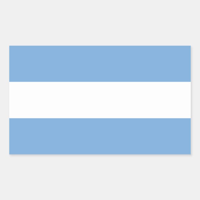 Argentina/Argentine (Civil) Flag Rectangular Sticker (Front)