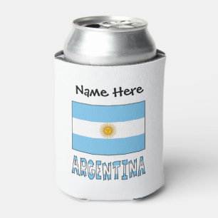 Argentina Argentine Flag Personalized Can Cooler