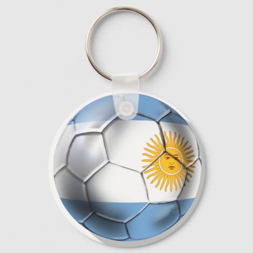 Argentina Argentine Soccer Ball Shirts Keychain