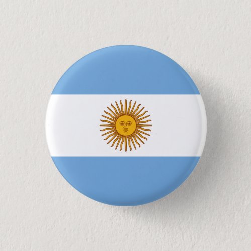 Argentina Argentinian Flag Button