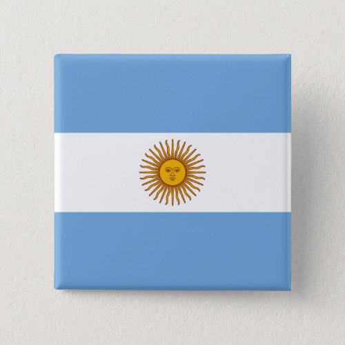 Argentina Argentinian Flag Button