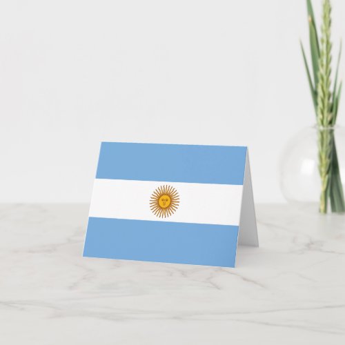 Argentina Argentinian Flag Card
