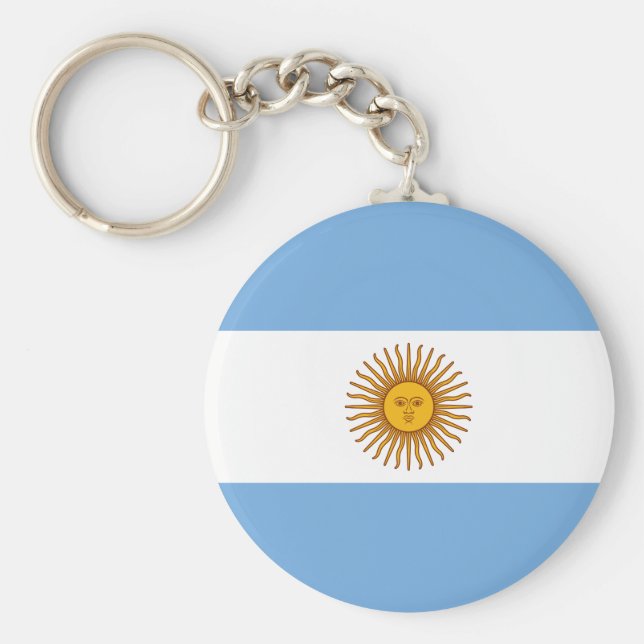 Argentina (Argentinian) Flag Keychain (Front)