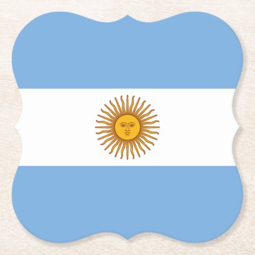 Argentina Argentinian Flag Paper Coaster