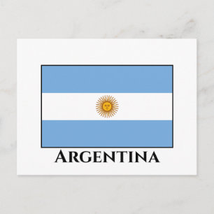 Argentina (Argentinian) Flag Postcard