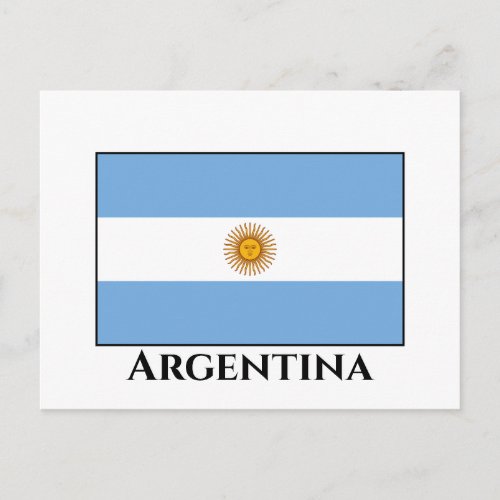 Argentina Argentinian Flag Postcard