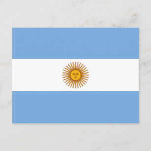 Argentina (Argentinian) Flag Postcard
