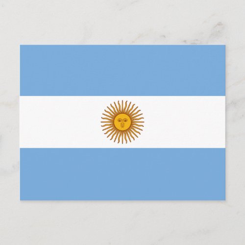 Argentina Argentinian Flag Postcard