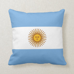 Argentina (Argentinian) Flag Throw Pillow