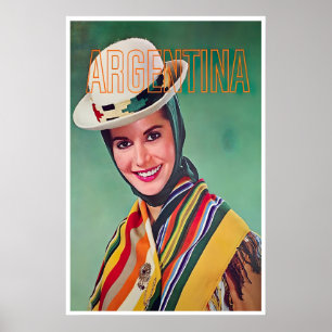 Argentina Art Travel Poster Argentinian Print