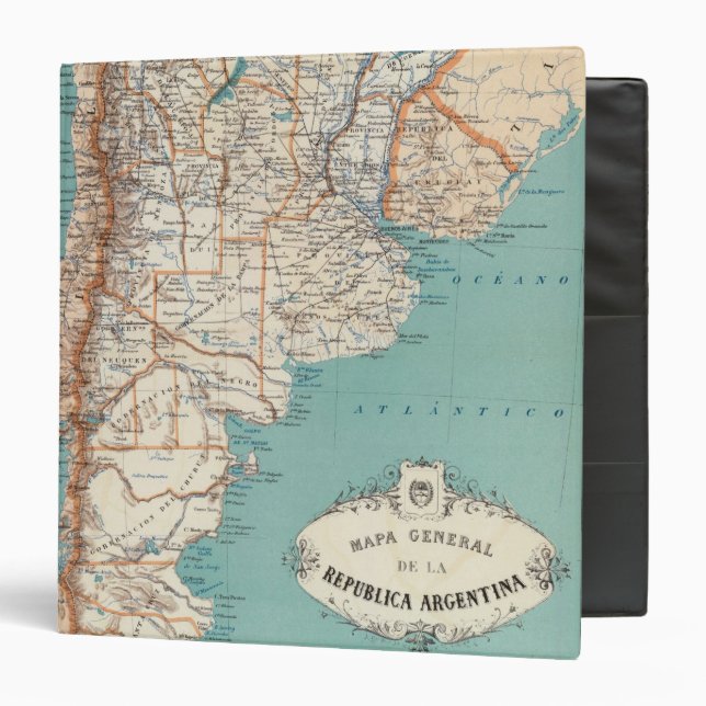 Argentina Atlas 3 Ring Binder (Front/Inside)