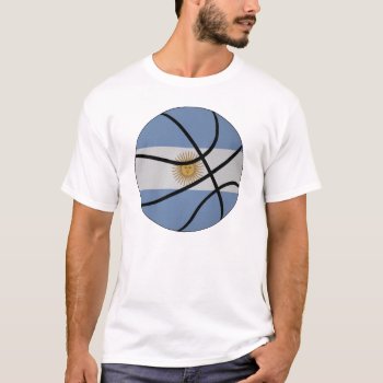 Argentina Basketball T-shirt by InternationalSports at Zazzle