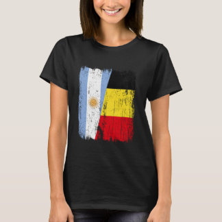 Argentina Belgium Half Flag Argentinian Belgian Je T-Shirt
