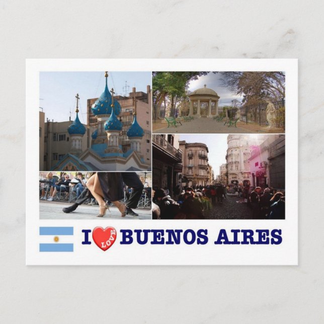 Argentina - Buenos Aires - I love - Postcard (Front)