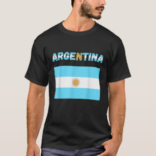 Argentina Buenos Aires Vintage Argentina Flag Sun  T-Shirt
