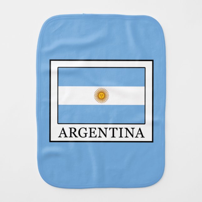 Argentina Burp Cloth (Front)