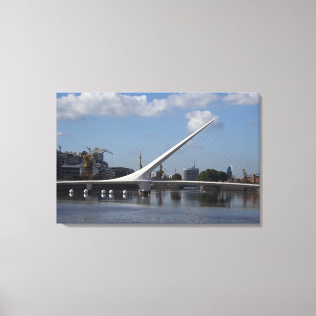 Argentina, Capital city of Buenos Aires. Woman Canvas Print (Front)