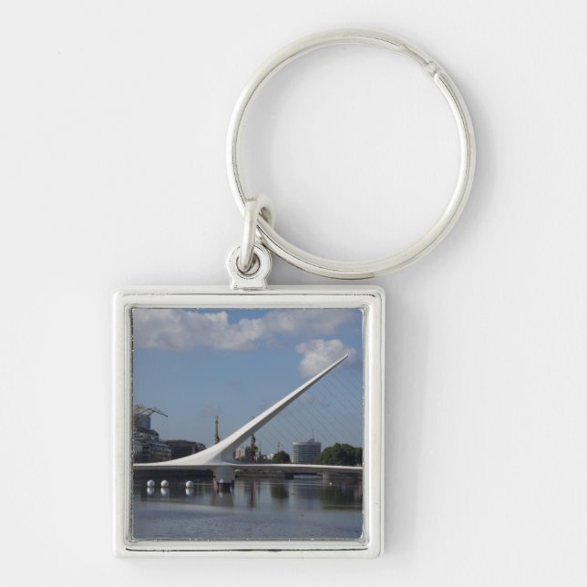 Argentina, Capital city of Buenos Aires. Woman Keychain (Front)