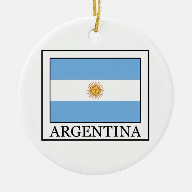 Argentina Ceramic Ornament (Front)